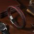Uniqal FIRE Herrenarmband aus Leder – perfektes Accessoire für Unternehmer, Trader und Leader mit Sinn für Disziplin und Dominanz.